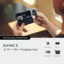 DJI Mic 3 wireless microphone system with 2 TX and 1 RX